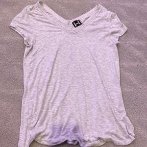 Cute white top, with a V-neck!